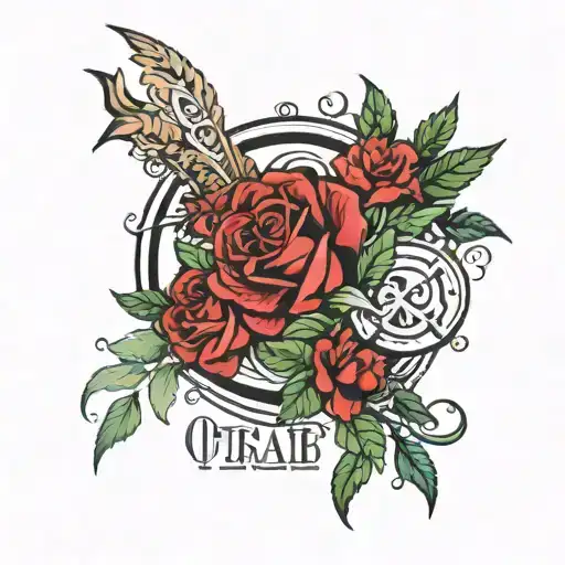 Text thar wrights "O gli sparo o mi spara" tattoo design idea