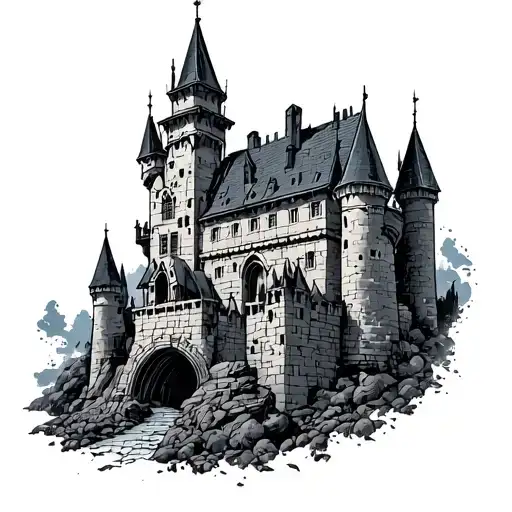 Engineer Castle tattoo design idea