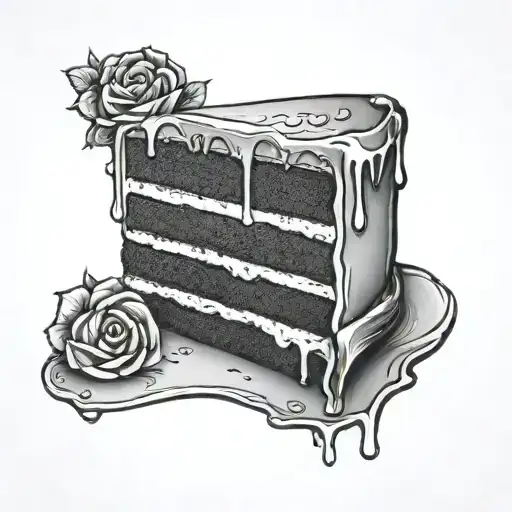 cake bake tattoo design idea