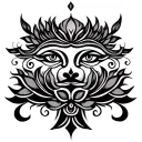 Cambodian elements symbolizing tattoo design idea