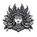 Cambodian elements symbolizing tattoo design idea
