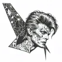 david bowie tattoo design idea