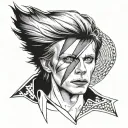david bowie tattoo design idea