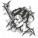david bowie tattoo design idea