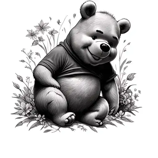 winnie the pooh sleeve tattoo tattoo design idea