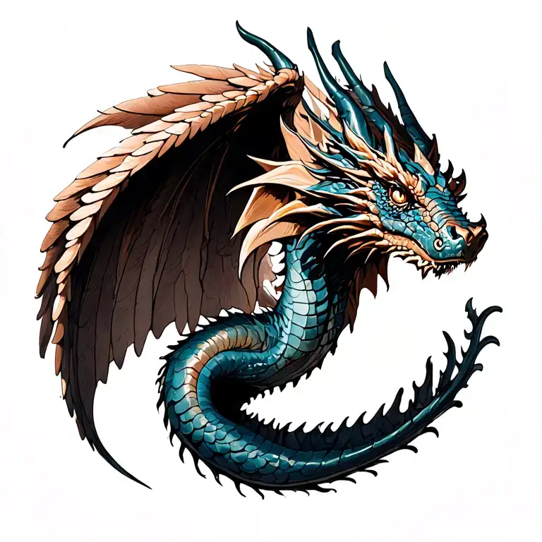 winged dragon tramp stamp tattoo dainty and sexy  tattoo design idea