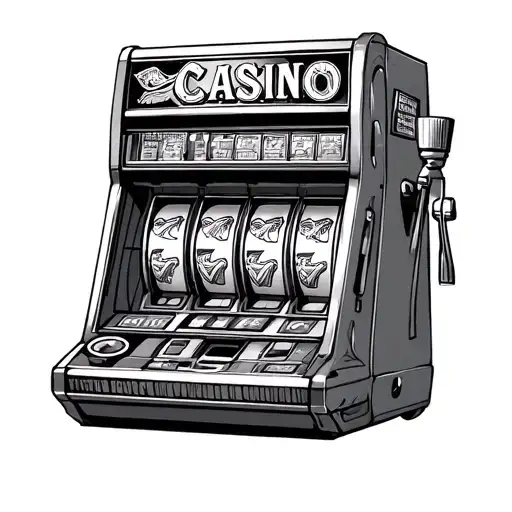 casino slot machine tattoo design idea