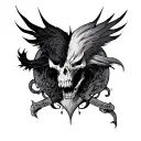 Good Vs Evil tattoo design idea