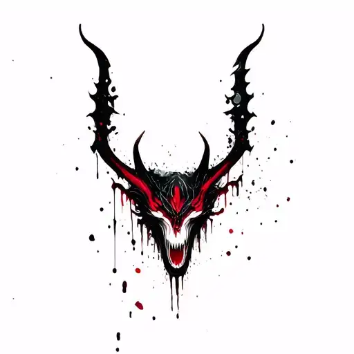 demon tattoo design idea