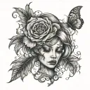 I suffer from some mood swings . I love, I hate and I love painting . I feel sad sometimes for no reason and cry a lot,  tattoo design idea