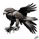 Red Tailed Hawk tattoo design idea