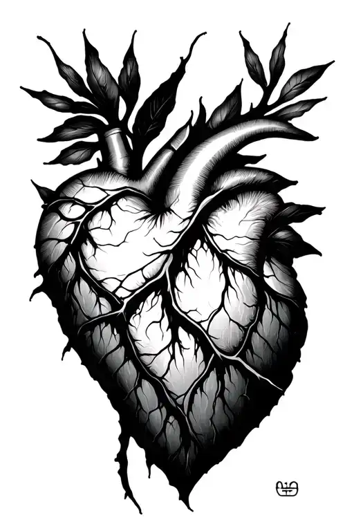 kintsugi heart minimalist tattoo tattoo design idea