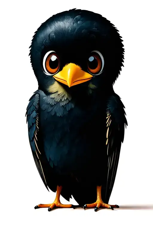 tweety bird sitting tattoo design idea