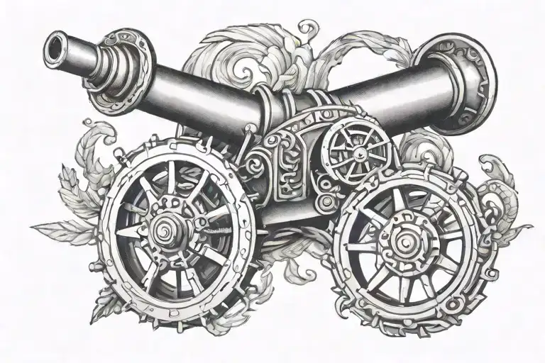 cannon arsenal text "victoria tattoo design idea