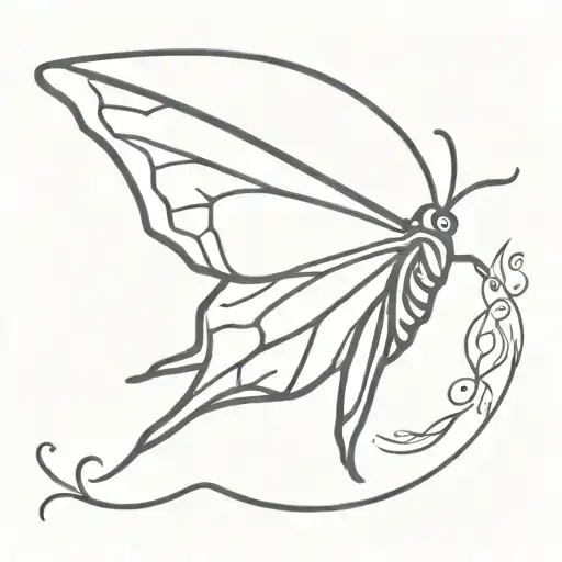 "like a moth to a flame" tattoo design idea
