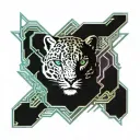 snow leopard tattoo design idea