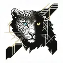 snow leopard tattoo design idea