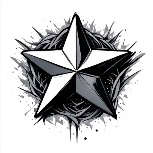 Star tattoo design idea