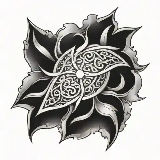 Anglo Saxon touch tattoo design idea