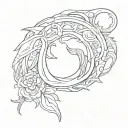 horseshoe tattoo design idea