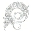 horseshoe tattoo design idea