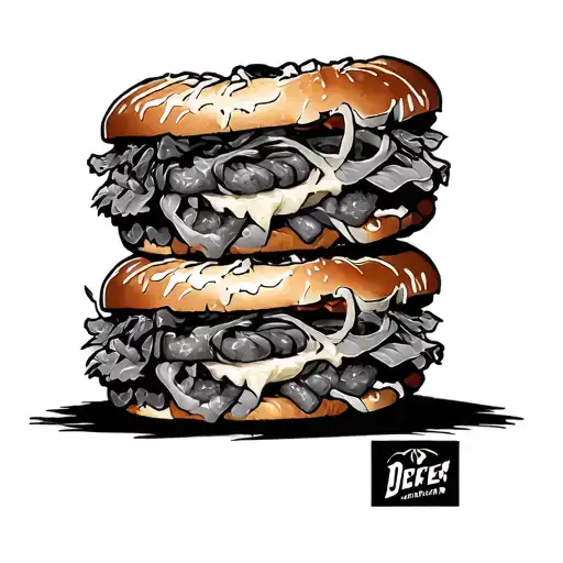 knuckle sandwich tattoo design idea