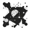 Incorporate binary code into a constellation design representing Libra tattoo design idea