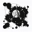 Incorporate binary code into a constellation design representing Libra tattoo design idea