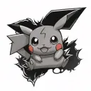 cute pokemon pikachu pokemon tattoo design idea