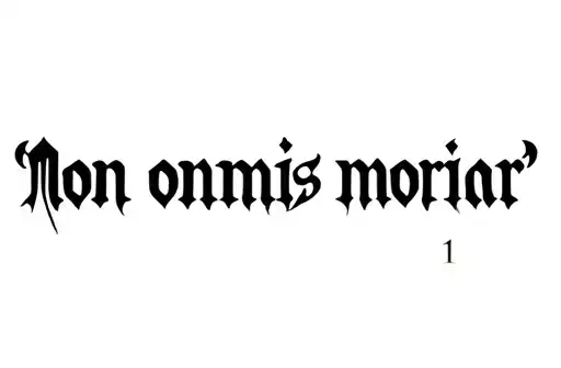 "non omnis moriar" tattoo design idea