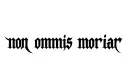 "non omnis moriar" tattoo design idea