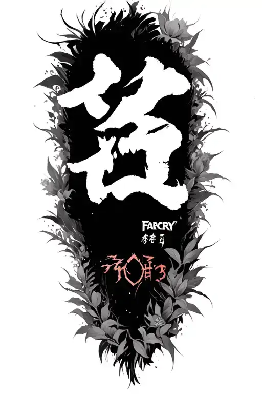 represent growth something like the tattoo from Farcry 3 some Japanese. scripture bible  tattoo design idea