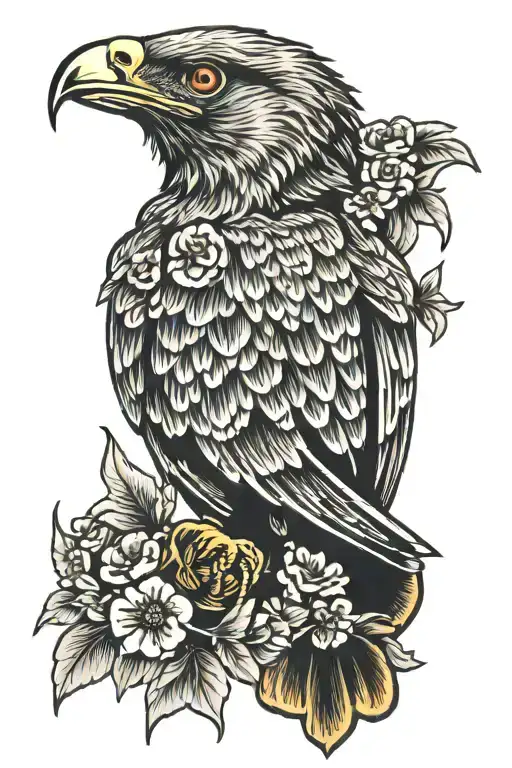buzzard tattoo design idea