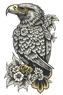 buzzard tattoo design idea