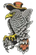 buzzard tattoo design idea