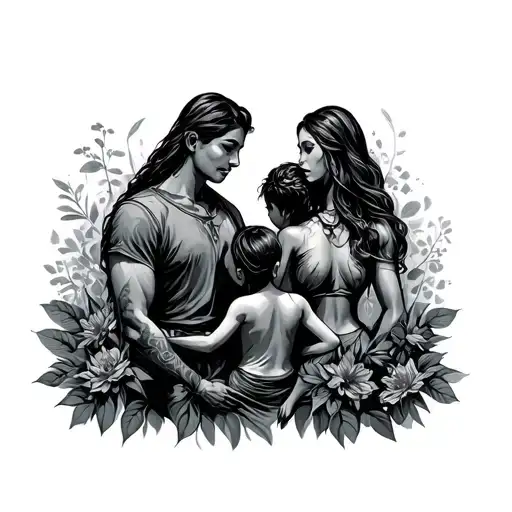 Family Protector tattoo design idea