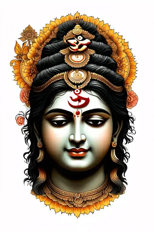 trisul with om and writing om namah shivaya written tattoo design idea