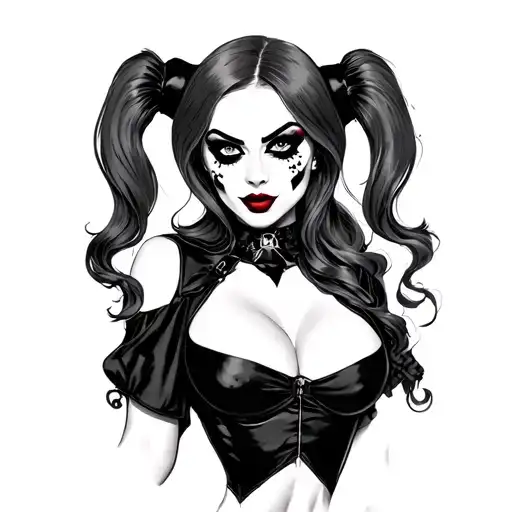 Harley Quinn tattoo design idea