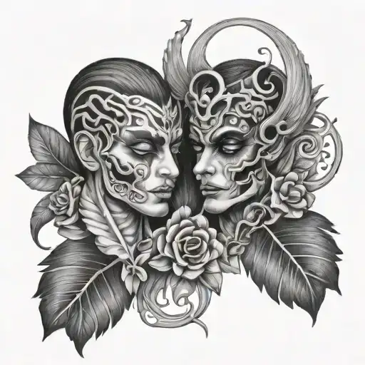gab and gill tattoo design idea