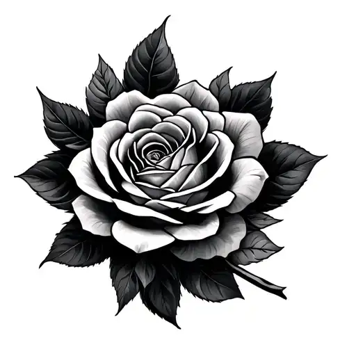 Blackout tattoo design idea