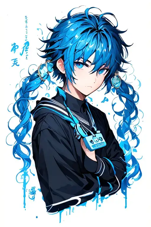 Nagi Sixhiro Blue Lock character tattoo design idea