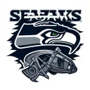Seattle seahawks tattoo design idea