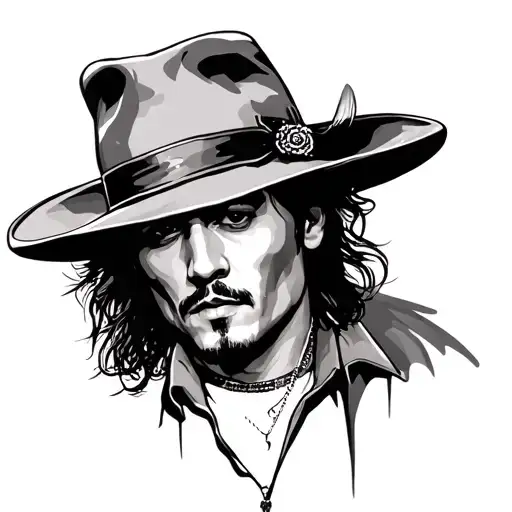 johnny depp blow tattoo design idea