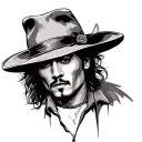 johnny depp blow tattoo design idea