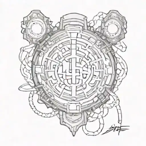 mma gear tattoo design idea