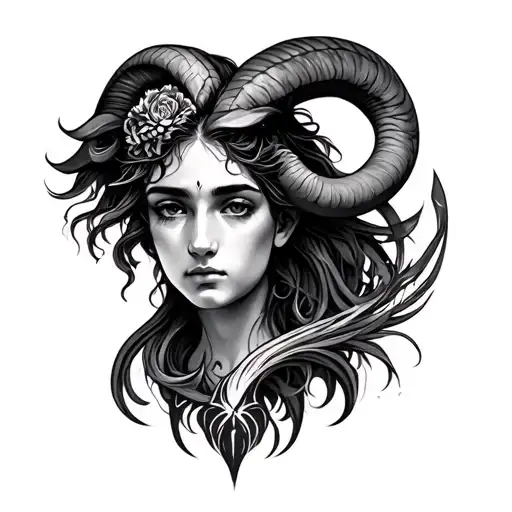 Aquarius and Aries tattoo tattoo design idea