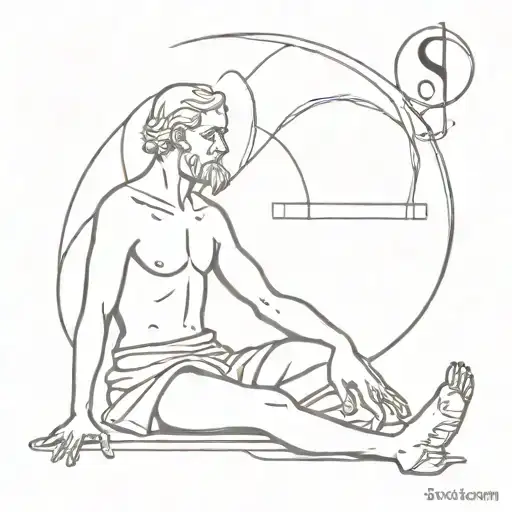 stoicism temperance Jesuit tantrum quantum tattoo design idea