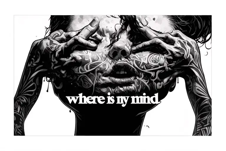 "where is my mind" Fight club scene tattoo design idea
