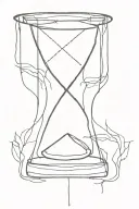 show me some images of a tattoo inspired by "hourglass" by catfish and the bottlemen in a minimalist style  tattoo design idea