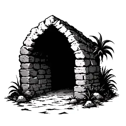 Empty Tomb tattoo design idea